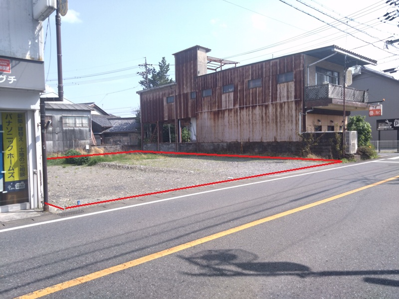 揖斐川町三輪　国道417号線沿いの事務所店舗用地　130坪　650万円