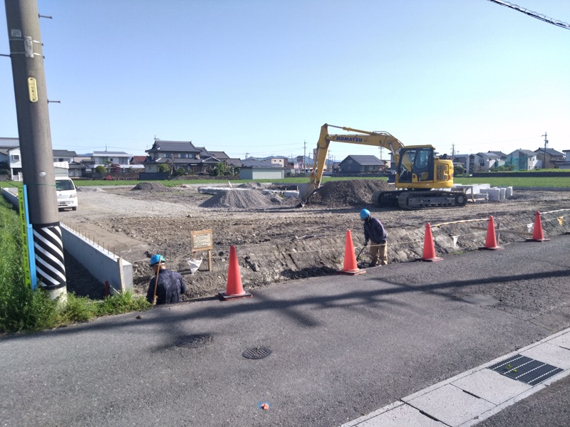 令和７年度の新規分譲地「ヒューマンタウン八幡鳥居前Ⅱ」令和７年６月完成予定　平家も抵抗なく建てれるバランスの良い整形地です。